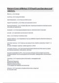Rutgers General Biology 115 Final Exam Questions and Answers&period;