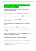 ITIL PEOPLECERT QUESTIONS AND  CORRECT ANSWERS