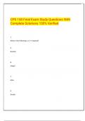CPS 150 Final Exam Study Questions With  Complete Solutions 100&percnt; Verified