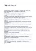 TFM 160 Exam &num;2 with 100&percnt; correct answers 2025