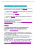HOM 5307 Exam 1 questions with answers
