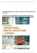 TEST BANK Morrison- Valfre&rsquo;s Foundations of Mental Health Care in Canada 1st edition