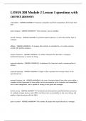 LOMA 308 Module 2 Lesson 1 questions with correct answers