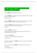 RST 230 EXAM 1 QUESTIONS AND  CORRECT ANSWERS 