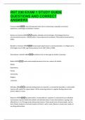 RST 230 EXAM 1 STUDY GUIDE  QUESTIONS AND CORRECT  ANSWERS 