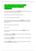 RST 230 EXAM 3 STUDY GUIDE  QUESTIONS AND CORRECT  ANSWERS