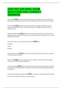UIUC RST 230 FINAL EXAM  QUESTIONS AND CORRECT  ANSWERS 