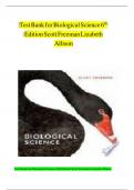 Test Bank for Biological Science 6th Edition Scott Freeman Lizabeth Allison
