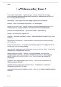 UAMS Immunology Exam 1