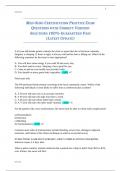 Med-Surg Certification Mastery&colon; Verified Practice Questions & Answers &lpar;Latest Edition&rpar;