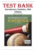 Complete Test Bank &mdash; Introductory Statistics&comma; 10th Edition &mdash; Prem S&period; Mann &mdash; All Chapters 1&ndash;15 &lpar;Latest Update&rpar;