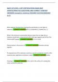 NACE CIP LEVEL 1 CBT CERTIFICATION EXAM 2025  UPDATE&sol;PRACTICE QUESTIONS AND CORRECT VERIFIED  ANSWERS &lpar;complete solutions&rpar; ASSURED SUCCESS&sol;GRADED  A&plus;&excl;&excl;&excl;