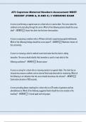 ATI Capstone Maternal Newborn Assessment MOST RECENT &lpar;FORM A&comma; B AND C&rpar; 3 VERSIONS EXAM