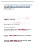 NURS 2063&sol;NURS 2063 ESSENTIALS OF PATHOPHYSIOLOGY 2023&sol;2024  LATEST FINAL EXAM REVIEW 2025 UPDATE&sol;PRACTICE QUESTIONS  AND CORRECT VERIFIED ANSWERS &lpar;complete solutions&rpar; ASSURED  SUCCESS&sol;GRADED A&plus;&excl;&excl;&excl;