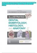 Test Bank For Illustrated Dental Embryology Histology and Anatomy 4th Edition By Fehrenbach 2025 ISBN 9781455776856