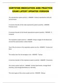 CERTIFIED MEDICATION AIDE PRACTICE  EXAM