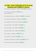 AN 3203 - Mod 9 UPDATED ACTUAL Exam  Questions and CORRECT Answers