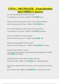 CWNA &ndash; 108 UPDATED    Exam Questions  and CORRECT Answers