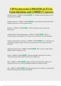 CWNA test review UPDATED ACTUAL  Exam Questions and CORRECT Answers 