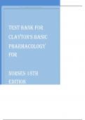 test bank for claytons 2025 updated version