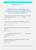 NURS5315 Exam 2 Questions with  Detailed Verified Answers &lpar;100&percnt; Correct  Answers&rpar; &sol;Already Graded A&plus;