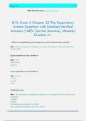 815&colon; Exam 5 Chapter 22 The Respiratory  System Questions with Detailed Verified  Answers &lpar;100&percnt; Correct Answers&rpar; &sol;Already  Graded A&plus;