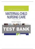 Complete test bank for davis advantage for maternal child nursing care&comma; 3rd edition by scannell &lpar;f9781719640985-isbn&rpar; All chapters are included&period;