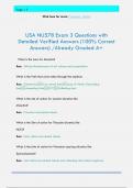 USA NU578 Exam 3 Questions with  Detailed Verified Answers &lpar;100&percnt; Correct  Answers&rpar; &sol;Already Graded A&plus;