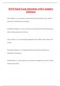 D270 Final Exam Questions with Complete  Solutions