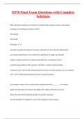 D270 Final Exam Questions with Complete  Solutions