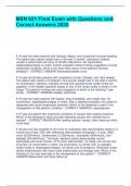 MSN 621 Final Exam with Questions and Correct Answers 2025&period;