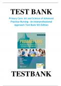 Primary care art and science of advanced practice nursing test bank 5th edition by lynne m dunphy study questions and answers 