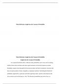   Video Reflection&colon; Insight into the Concept of Probability  Video Reflection&colon; Insight int