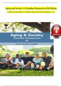 TEST BANK for Aging and Society A Canadian Perspectives 9th Edition by Mark Novak&comma; Herbert C&period; Northcott&comma; Karen Kobayashi All Chapters 1 - 20