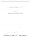   Evolution of the Hospital Industry&colon; A Comparative Analysis  Capella University  BHA4002&colon;
