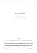   Developing an Operating Budget  Capella University  BHA4008&colon; Health Care Budgeting & Rpt