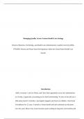   Managing Quality Across Various Health Care Settings  School of Business&comma; Technology&comma; an