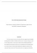   Sales and Marketing Organizational Changes  School of Business&comma; Technology&comma; and Health C
