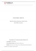   Case Law Analysis &OpenCurlyDoubleQuote; Contract Law  Department of Business Administration&comma; Capella Univers