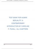TEST BANK FOR HUMAN SEXUALITY&colon; A CONTEMPORARY INTRODUCTION BY CAROLINE F&period; PUKALL  ALL CHAPTERS 