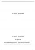   Data Analysis and Application Template  Capella University  Data Analysis and Applicatio