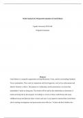   Needs Analysis for Proposed Evaluation of Garth House  Capella University PSY5140&colon; Progr