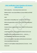 CSIA Certification Exam Questions & Answers 100&percnt; Solved