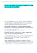 MCB2010L Final Exam with Questions and Correct Answers 2025&period;