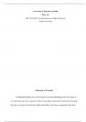Assessment 6&colon; Educator Portfolio  MBA&comma; RN  DBA-FPX-8420&colon; Teaching Business in Higher Educa