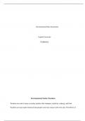   Environmental Risk Assessment  Capella University PUBH4024  Environmental Toxins&colon; Parabe