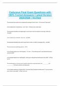 Caduceus Final Exam Questions with 100&percnt; Correct Answers &vert; Latest Version 2025&sol;2026 &vert; Verified