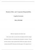   Business Ethics and Corporate Responsibility  Capella University  PHI&lowbar;FPX2000  Different