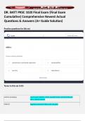 DR&period; BATT PKSC 1020 Final Exam &lpar;Final Exam Cumulative&rpar; Comprehensive Newest Actual Questions & Answers &lpar;A&plus; Guide Solution&rpar; 