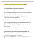 Spreadsheet for Business Modeling Test Questions with Correct Answers 100&percnt; Pass